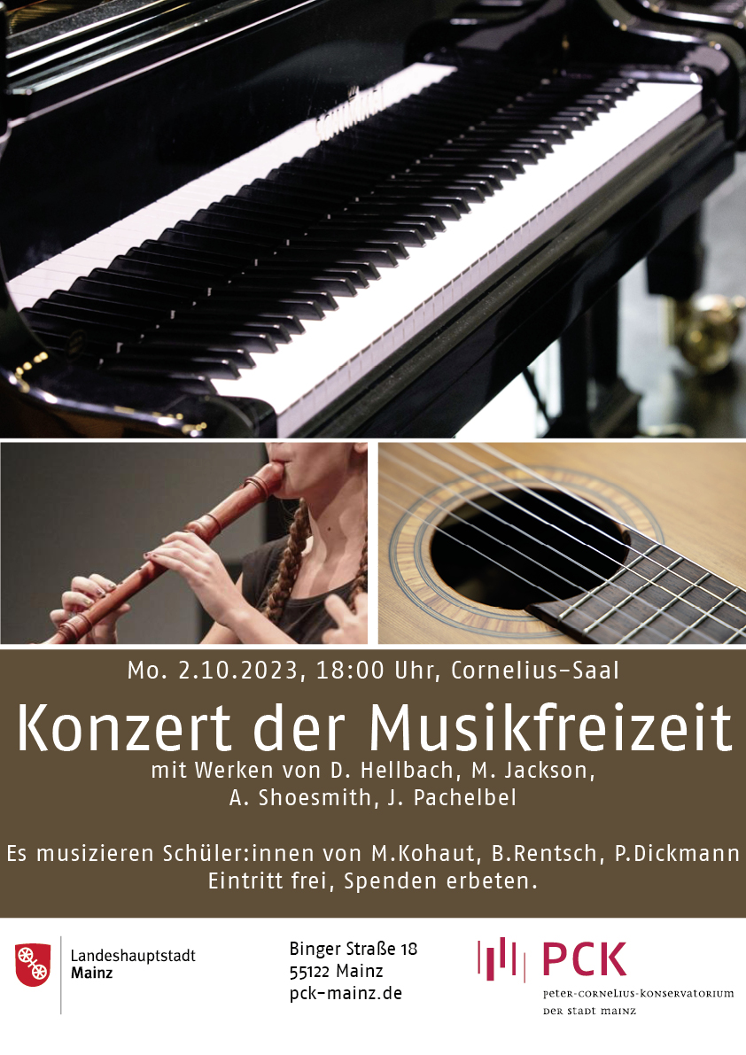 Konzertplakat Musikfreizeit